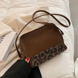 Leopard Shoulder Bag Chain Crossbody for Women Messenger Tote Handbags