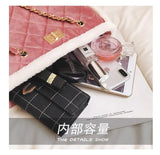 Winter Suede Shoulder Bags for Women Large Capacity Handbags