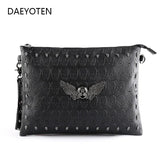 Punk Skull Rivet Clutch Bag Ghost Party Bag Women Shoulder Bag