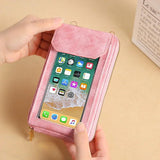 Touch-screen Cell Phone Bag Hand Bags for Womens PU Leather Crossbody Bags