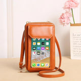 Touch-screen Cell Phone Bag Hand Bags for Womens PU Leather Crossbody Bags