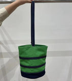 Striped Canvas Purses Handbags Ins Shoulder Small Tote B