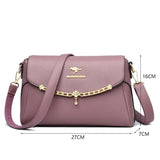 Women's Soft Leather Shoulder Bag Crossbody Messenger Purse