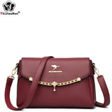 Women's Soft Leather Shoulder Bag Crossbody Messenger Purse