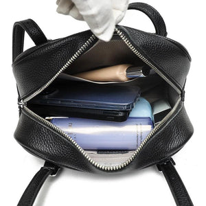 Women's Casual Boston Bag High Leather Handbag