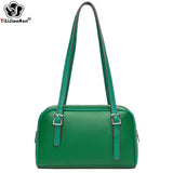 Women's Casual Boston Bag High Leather Handbag