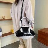 Patent Leather Shell Bag Shoulder Bag Soft Crossbody Bags for Women
