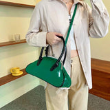 Patent Leather Shell Bag Shoulder Bag Soft Crossbody Bags for Women