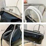 Patent Leather Shell Bag Women Handbags Top-handle Shoulder Bag