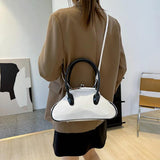 Patent Leather Shell Bag Women Handbags Top-handle Shoulder Bag
