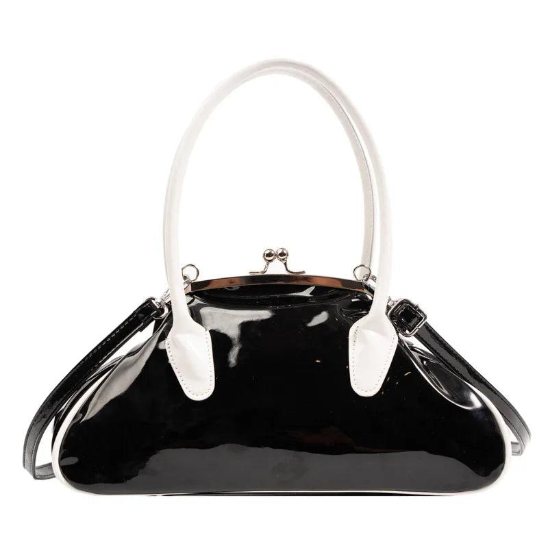 Patent Leather Shell Bag Women Handbags Top-handle Shoulder Bag