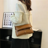 Spring Women Crossbody Bag Top PU Leather Flip Shoulder Bag