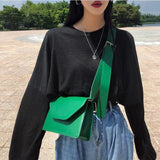 Women Pu Leather Shoulder Bags Flap Girls Messenger Crossbody Purse