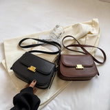 LEFTSIDE Flap Bag for Women Small Crossbody Handbags Solid Shoulder Bag