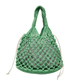 Women's Grid Small Shoulder Bags Summer Handbags Totes