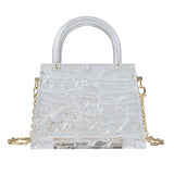 Acrylic Transparent Handbag Women Crossbody Bag Clear Clutch