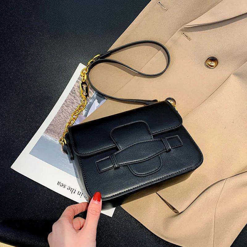 Small Chain Crossbody Bag for Women Flap Handbag