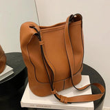 Winter Large Capacity Vintage Leather Handbag Tote Bag