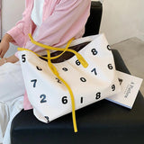 Casual Tote Bags for Women Leather Large-capacity Handbag Female Shoulder Bags