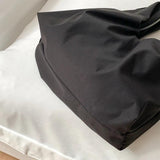 Large Capacity Women's Shoulder Bag with Nylon Zipper