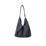 Large Capacity Women's Shoulder Bag with Nylon Zipper