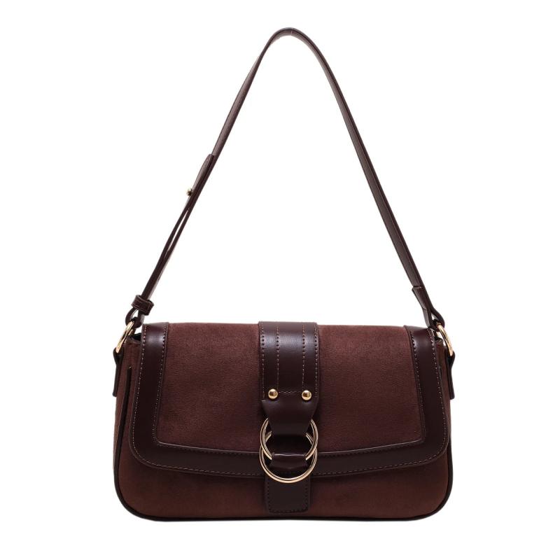 Vintage Shoulder Bags for Women Handbag Metal Buckle Casual Ladies