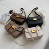 Small Square Bag Retro Armpit Handbag Crossbody Totes
