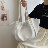 Large-capacity Leather Shoulder Bag Women's Casual Travel Tote Vintage Handbag
