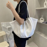 Large-capacity Leather Shoulder Bag Women's Casual Travel Tote Vintage Handbag