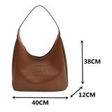 Women's Solid Shoulder Bags Large Shopper Tote Bag