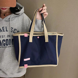 Canvas Shoulder Bag Women Handbags Travel Shopping Girl Student Large Totes