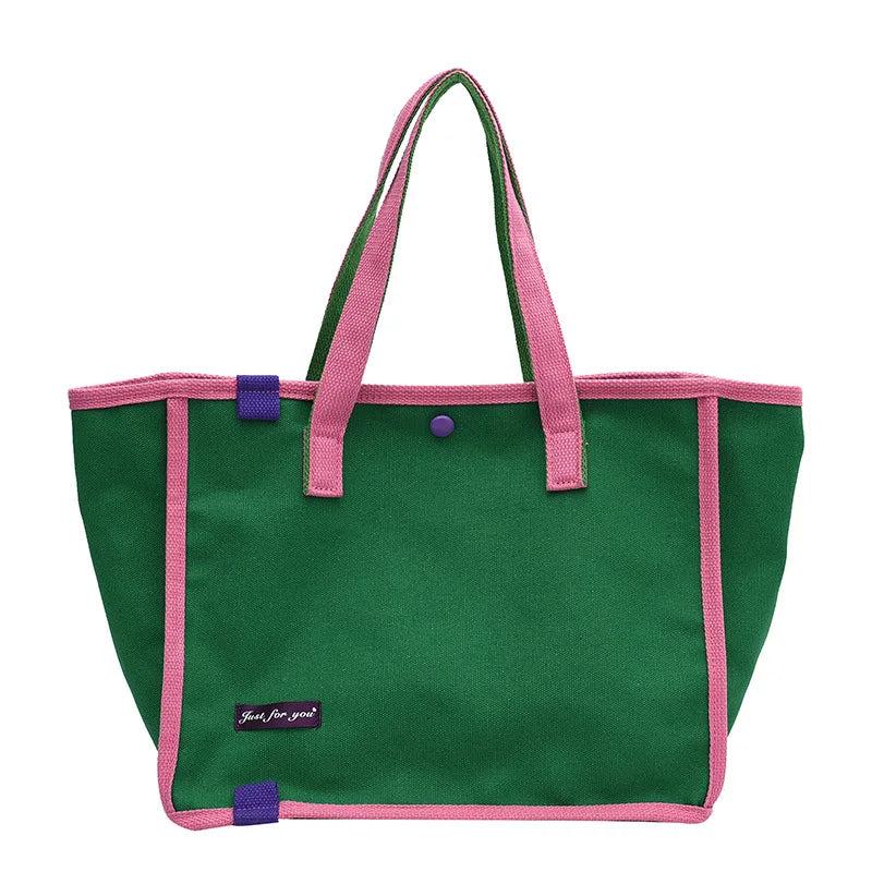 Canvas Shoulder Bag Women Handbags Travel Shopping Girl Student Large Totes
