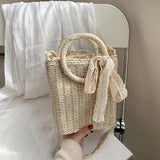 Vintage Weave Handbag Women Straw Shoulder Bag Female Sac Crossbody Bags