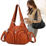 Soft Leather Handbag Women Shoulder Bag High Female Crossbody Bag