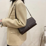 Retro Shoulder Bag Female Crossbody Flap Bag for Girls