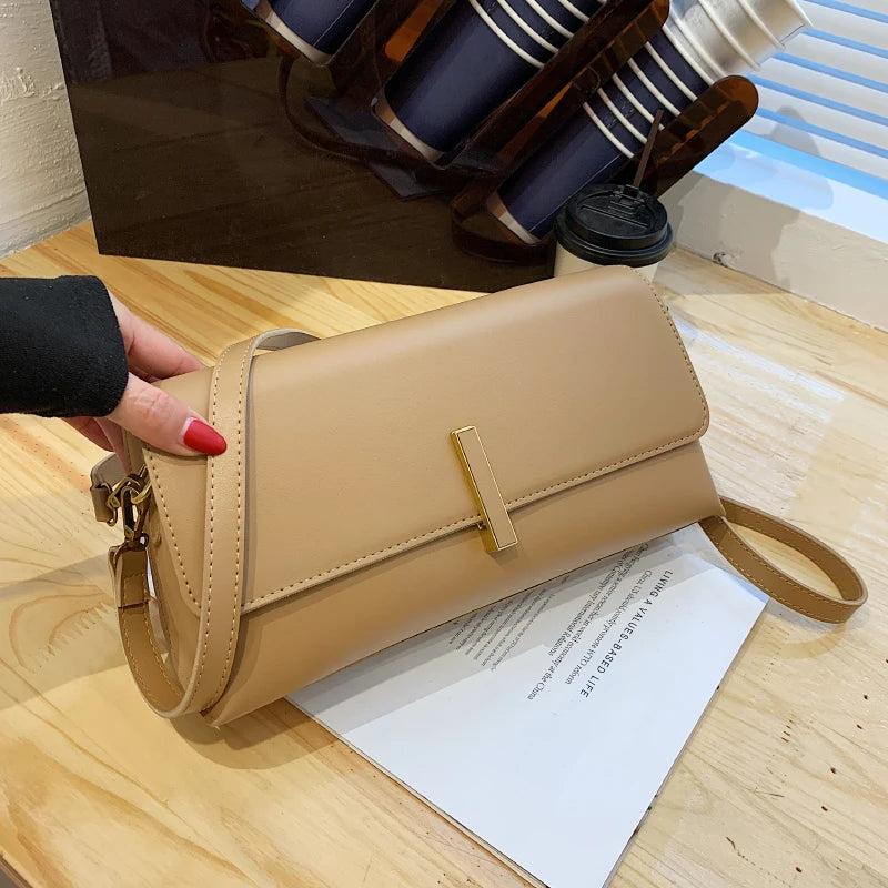 Retro Shoulder Bag Female Crossbody Flap Bag for Girls