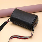 Crocodile Pattern Cowhide Messenger Bag Women Tote Shoulder Bag