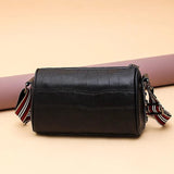 Crocodile Pattern Cowhide Messenger Bag Women Tote Shoulder Bag