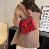 Vintage Small Leather Crossbody Bag for Women