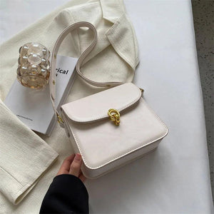 Vintage Small Leather Crossbody Bag for Women