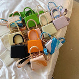 Green Leather Crossbody Shoulder Bag for Women Vintage Sac