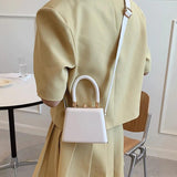 Green Leather Crossbody Shoulder Bag for Women Vintage Sac