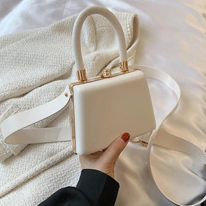 Green Leather Crossbody Shoulder Bag for Women Vintage Sac