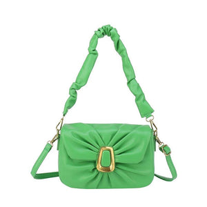 Women Shoulder Bag Fold Leather Crossbody Bags Purse Handbags