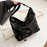 Retro PU Leather Shoulder Bag Women Crossbody Travel Tote