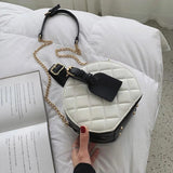 Mini PU Crossbody Bag for Women Chain Handbag
