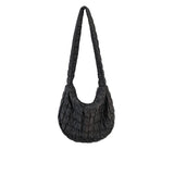 Foamflower Ladies Shoulder Bag Quilted Plicated Puff Handbags