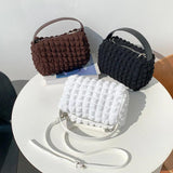 Foamflower Small Box Handbag for Women Crossbody Shoulder Bag