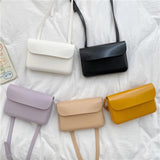 Women Mini Crossbody Phone Bag Solid Color Ladies Shoulder Bag