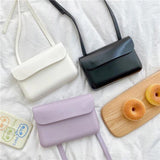 Women Mini Crossbody Phone Bag Solid Color Ladies Shoulder Bag